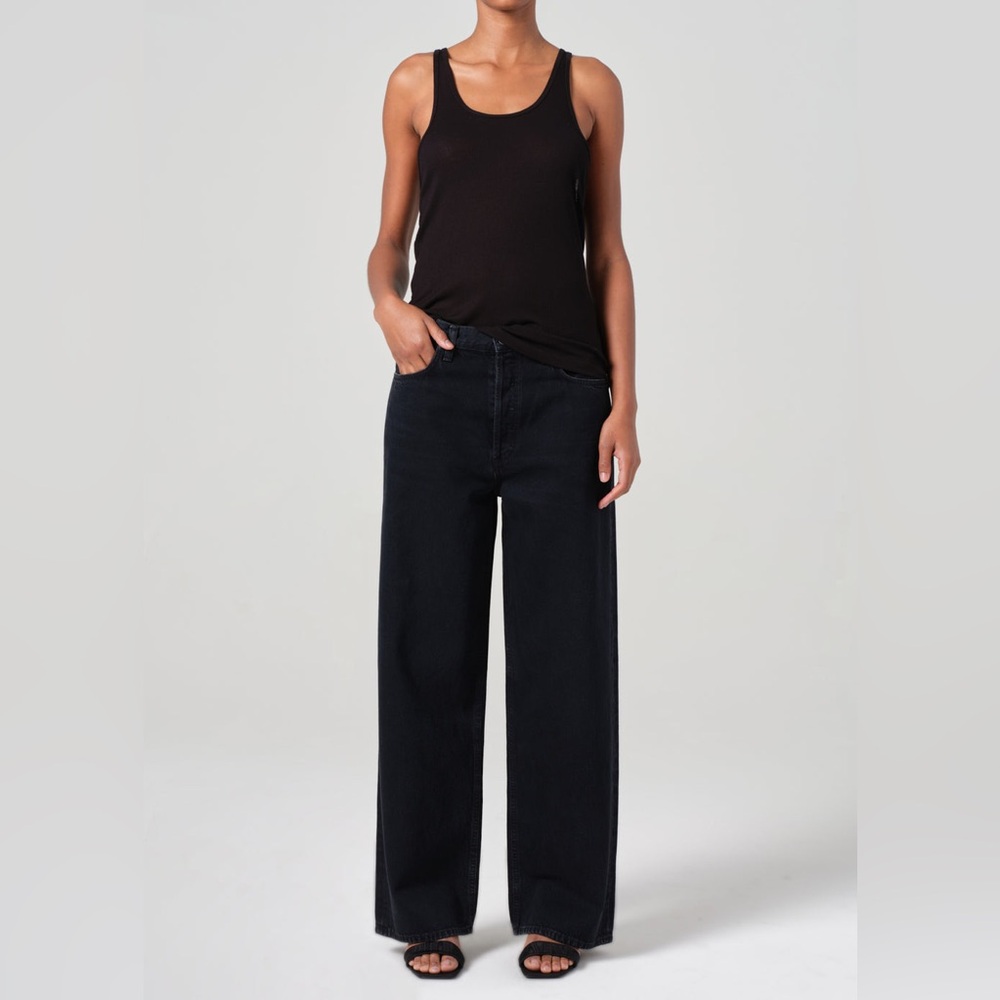 Agolde low slung baggy Jeans in Black
